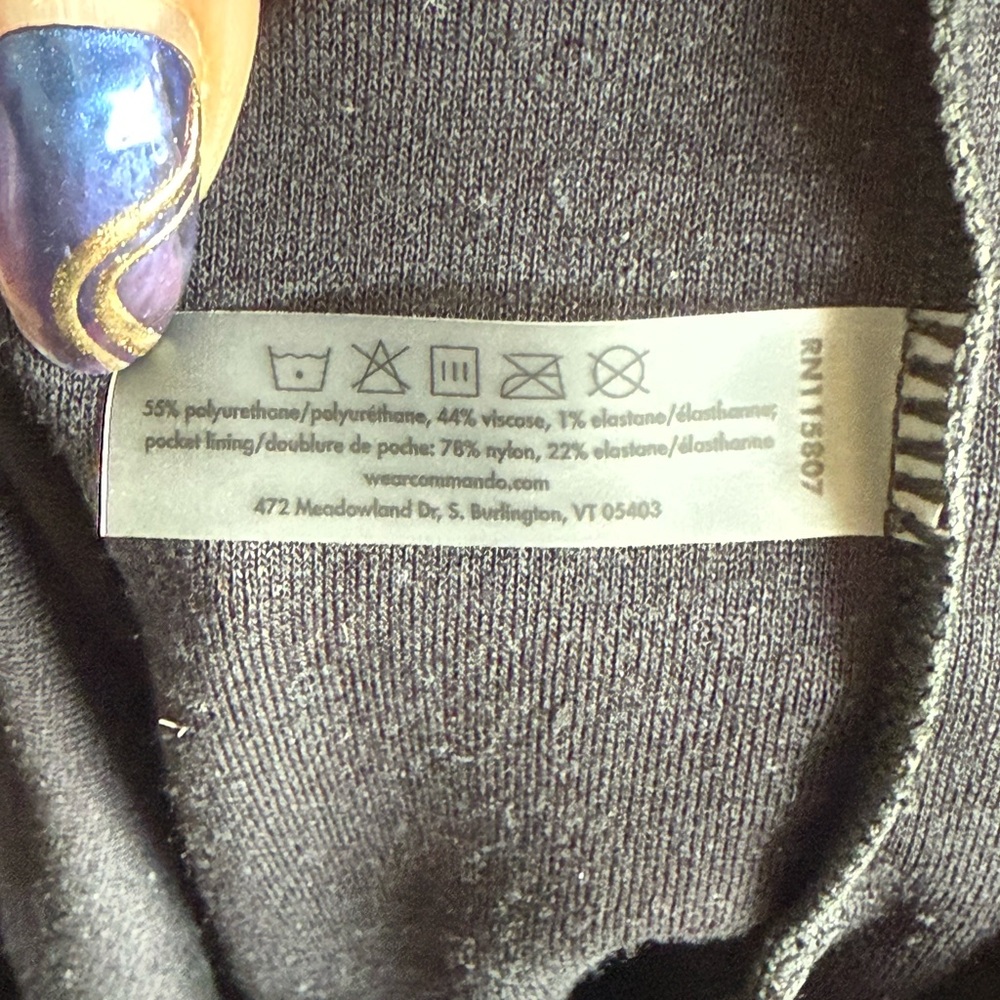 Commando Black Faux Leather Joggers - Picture 7 of 7